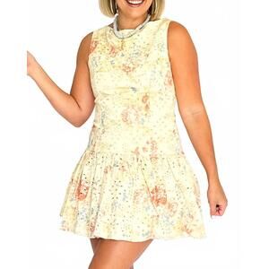NEW SOFIE THE LABEL ashley mini dress in cream